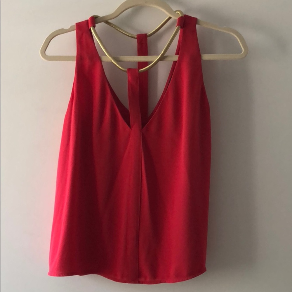 BCBG Max Azria Lipstick Red Top